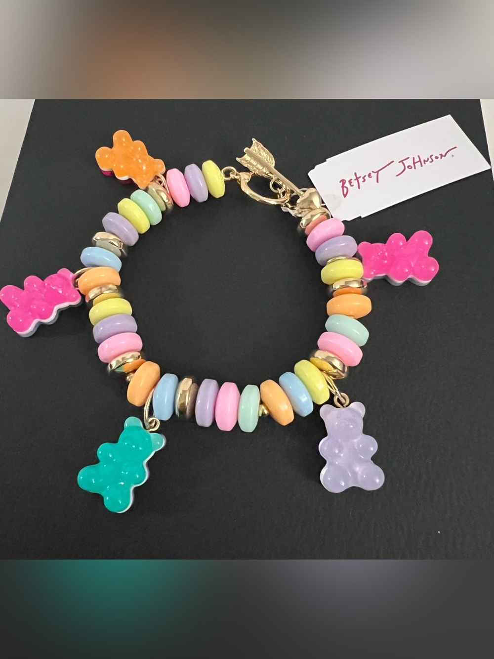 Betsey Johnson  Gummy Bears Charm Bracelet - Multicolor - Picture 15 of 16